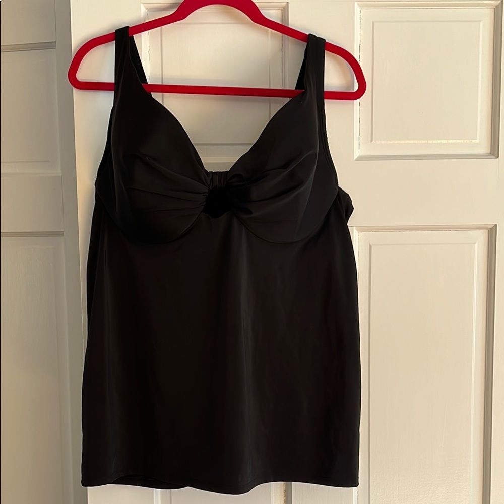 EUC SWIM by Cacique tankini top sz 42 DD